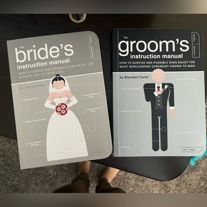 Brand new Bride and Groom instruction manuals!
